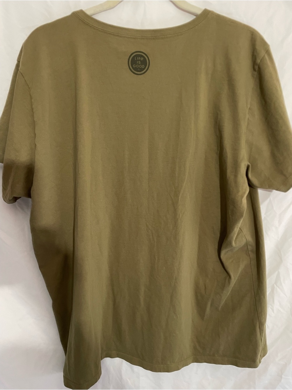 Life Is Good Crusher Tee - Olive Green - Picture 3 of 3